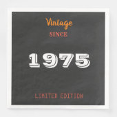  1975 Limited Edition 50th Birthday servetten (Voorkant)