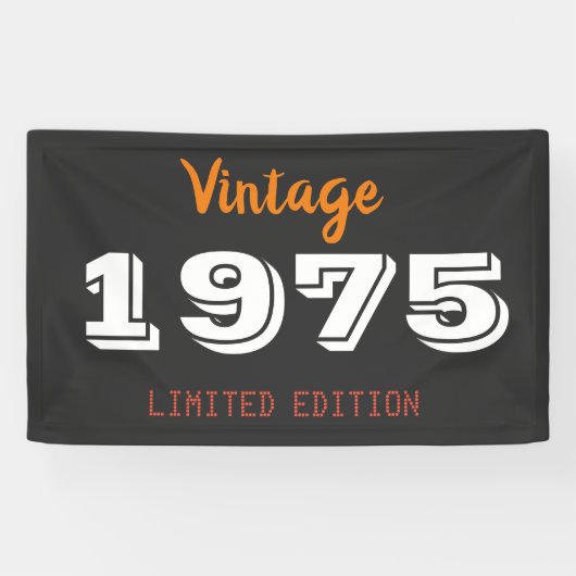  1975 Limited Edition Gift Banner – Retro (Horizontaal)