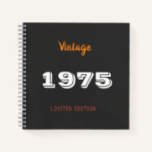  1975 Limited Edition Notitieboek – Retro 50th (Voorkant)