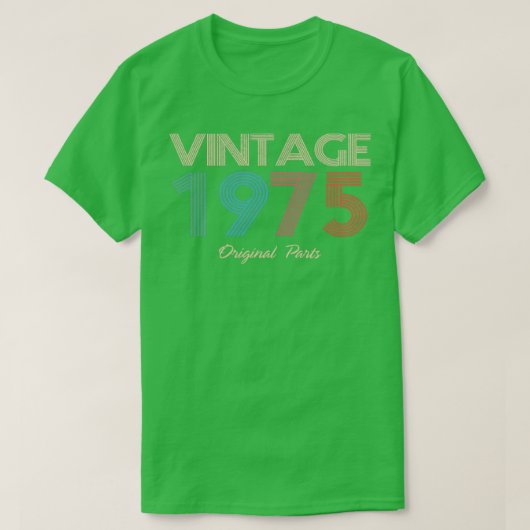 1975  oorspronkelijke onderdelen t-shirt (Design voorkant)