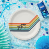  1975 Retro Design papier borden Papieren Bordje (Feest)