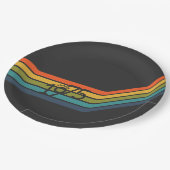  1975 Retro Design papier borden Papieren Bordje (Gekanteld)