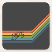  1975 Retro Design papier onderzetter (Voorkant)