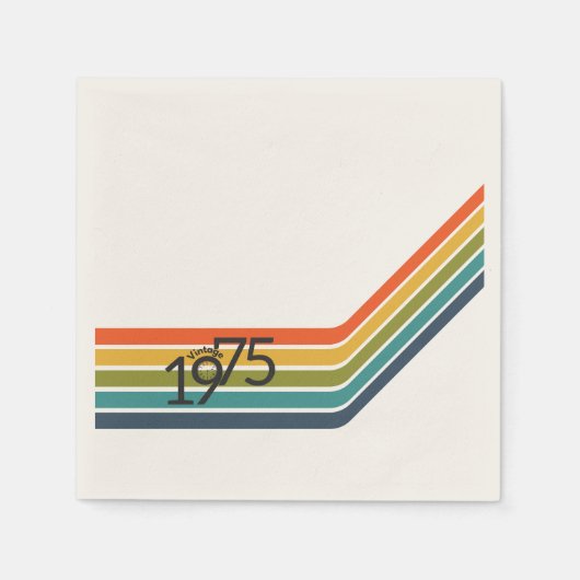 1975 Retro Design papier Servet (Voorkant)