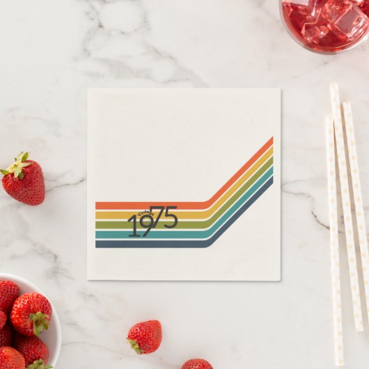  1975 Retro Design papier Servet (Insitu)