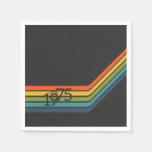  1975 Retro Design papieren servet. Servet (Voorkant)