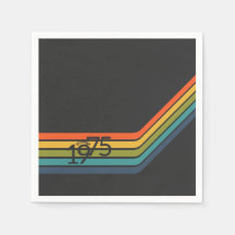  1975 Retro Design papieren servet.