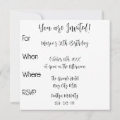 1975 Retro  Regenboog 50ste Verjaardag Zwart Kaart (Achterkant)