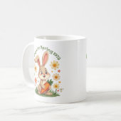 1975 Retro Spring Bunny Coffee mok (Voorkant links)