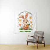 1975 Retro Spring Bunny Wandkleed (In situ)