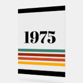 1975 Retro Stripe  Acryl Bord (Hoek)