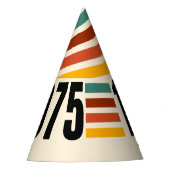  1975 Retro Stripe Party Pet Feesthoedjes (Voorkant)