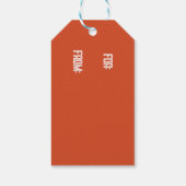 1975 Retro Stripe Rainbow Vintage Poster Cadeaulabel (Achterkant)