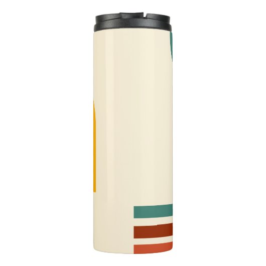 1975  Retro Stripe Regenboog Thermosbeker (Achterkant)