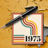 1975 Retro Stripe  Sinaasappel Kaart