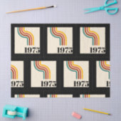 1975 Retro Stripe Vintage Poster Tissuepapier (Craft)