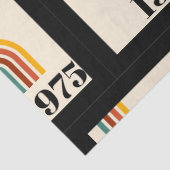 1975 Retro Stripe Vintage Poster Tissuepapier (Detail)