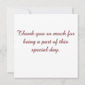 1975 Retro Stripe Zon 50e Verjaardag Bedankkaart (Achterkant)