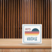  1975 Retro Stripe Zon 50e Verjaardag Kaart