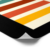 1975 Retro Stripes Vintage Poster (Hoek)