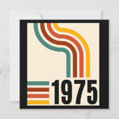 1975 Retro Vintage Poster 50ste verjaardag Dank u (Voorkant)