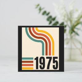 1975 Retro Vintage Poster 50ste verjaardag Dank u