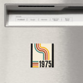 1975 Retro Vintage Poster 50ste verjaardag Magneet (Insitu (Vaatwasser))