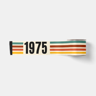 1975 Retro Vintage Poster Stijl 50e verjaardag Satijnen Lint
