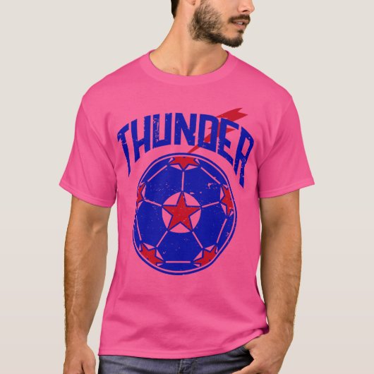 1975 San Antonio Thunder  Voetbal T-shirt (Voorkant)
