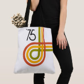 1975 Trendy Retro Rainbow Stripes Tas (Dichtbij)