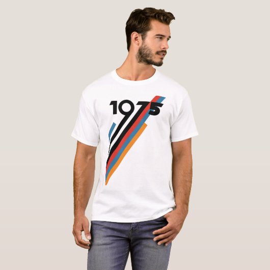 1975 Verjaardag T-shirt (Voorkant volledig)