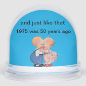 1975 was 50 jaar geleden sneeuwbol (Voorkant)