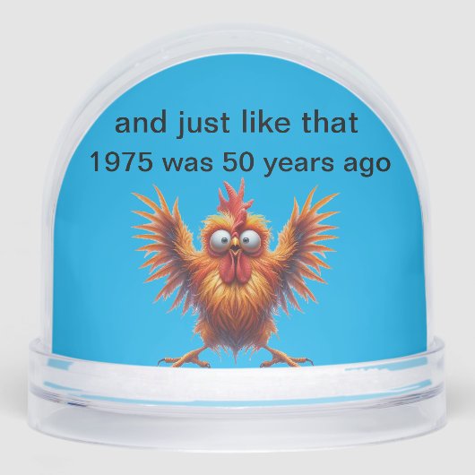 1975 was 50 jaar geleden sneeuwbol (Voorkant)