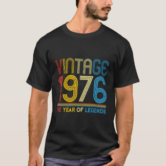 1976.  1976 verjaardagscadeaus voor legendes gebor t-shirt