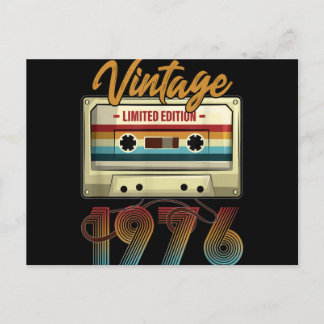 1976 45ste verjaardagscassette Birthday Feestdagenkaart