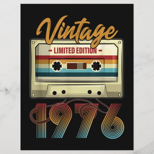  1976 45ste verjaardagscassette Birthday Flyer (Voorkant)