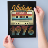  1976 45ste verjaardagscassette Birthday Flyer (Hand)