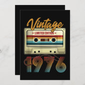  1976 45ste verjaardagscassette Birthday Kaart (Voorkant / Achterkant)