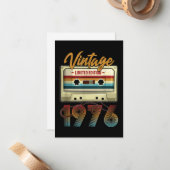  1976 45ste verjaardagscassette Birthday Notitiekaartje (Voorkant / Achterkant in situ)