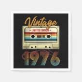  1976 45ste verjaardagscassette Birthday Servet (Voorkant)