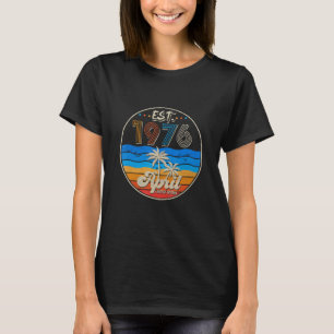 1976 46e verjaardag, geboren in april 1976 46 Y T-shirt