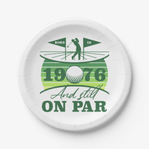 1976 50e verjaardag Golfliefhebbers Papieren Bordje