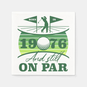1976 50e verjaardag Golfliefhebbers Servet
