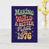 1976 50e verjaardag Wereld beter maken kaart (Gele Bloem)