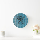 1976 acrylwandklok ronde klok (Huis)