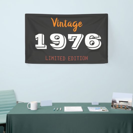  1976, beperkte uitgave, 45th Birthday Gift Spandoek (Beurs)