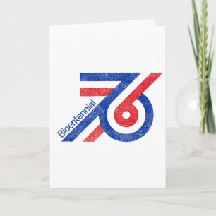 1976 Bicentennial Amerika Vrijheid Logo Patriottis Kaart