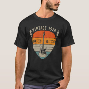 1976 Birthday Limited Edition Pick Guitar T-shirt
