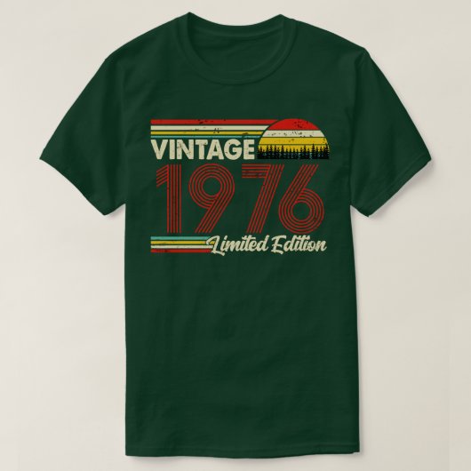 1976 Birthday Shirt Limited Edition 1976 B (Design voorkant)