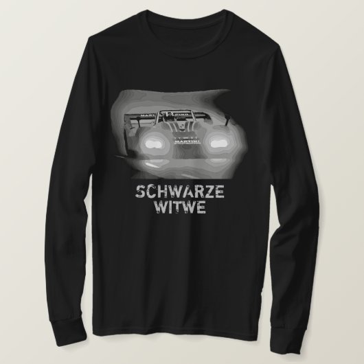 1976 Black Widow Racing T-Shirt (Design voorkant)